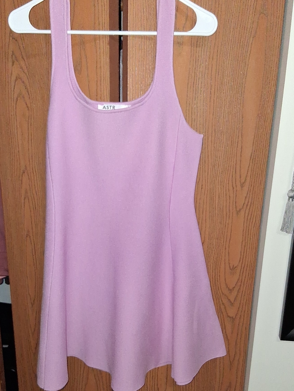Astr The Label Lucile Orchid Pink Sweater Flare Dress Large Worn Once!